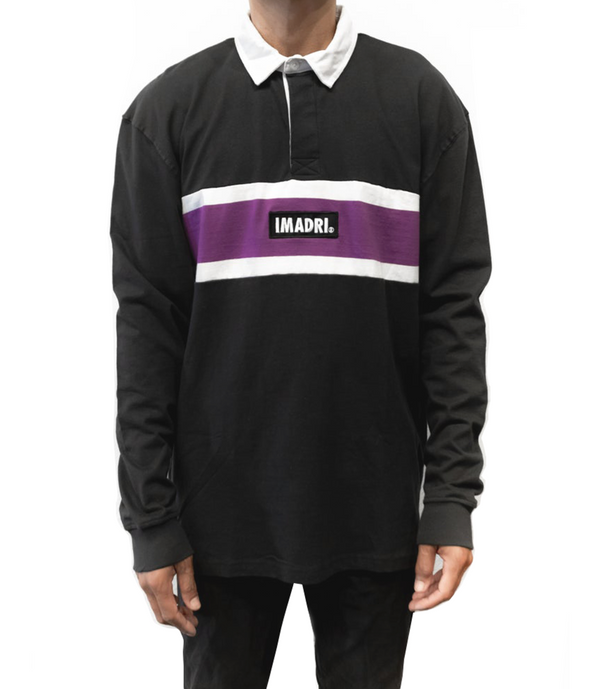 Rugby Long Sleeve - Dark Navy/Lavender